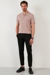 Pamuklu Regular Fit Düğmeli Erkek Polo Yaka T Shirt 5902127 KOYU BEJ
