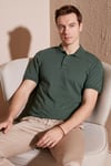 Pamuklu Regular Fit Düğmeli Erkek Polo Yaka T Shirt 5902739 NEFTİ