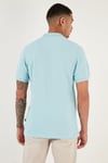Pamuklu Regular Fit Düğmeli Erkek Polo Yaka T Shirt 5902127 MENTOL