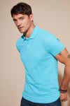 Pamuklu Regular Fit Düğmeli Erkek Polo Yaka T Shirt 5902127 AÇIK MAVİ