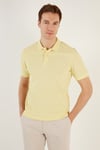 Pamuklu Regular Fit Düğmeli Erkek Polo Yaka T Shirt 5902739 AÇIK SARI