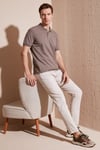 Pamuklu Regular Fit Düğmeli Erkek Polo Yaka T Shirt 5902739 VİZON