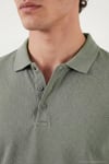 Pamuklu Regular Fit Düğmeli Erkek Polo Yaka T Shirt 5902127 AÇIK YEŞİL