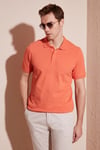 Pamuklu Regular Fit Düğmeli Erkek Polo Yaka T Shirt 5902739 TURUNCU