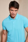 Pamuklu Regular Fit Düğmeli Erkek Polo Yaka T Shirt 5902127 AÇIK MAVİ
