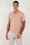 Pamuklu Regular Fit Düğmeli Erkek Polo Yaka T Shirt 5902127 PUDRA