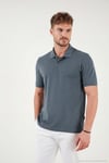 Pamuklu Regular Fit Düğmeli Erkek Polo Yaka T Shirt 5902127 PETROL