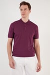 Pamuklu Regular Fit Düğmeli Erkek Polo Yaka T Shirt 5902739 MÜRDÜM