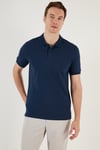Pamuklu Regular Fit Düğmeli Erkek Polo Yaka T Shirt 5902739 İNDİGO