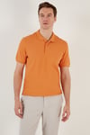 Pamuklu Regular Fit Düğmeli Erkek Polo Yaka T Shirt 5902127 HARDAL