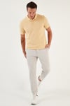 Pamuklu Regular Fit Düğmeli Erkek Polo Yaka T Shirt 5902127 SARI
