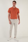 Pamuklu Regular Fit Düğmeli Erkek Polo Yaka T Shirt 5902127 Tarçın