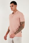 Pamuklu Regular Fit Düğmeli Erkek Polo Yaka T Shirt 5902127 PUDRA
