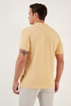 Pamuklu Regular Fit Düğmeli Erkek Polo Yaka T Shirt 5902127 SARI