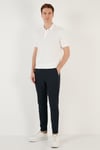 Pamuklu Regular Fit Düğmeli Erkek Polo Yaka T Shirt 5902739 BEYAZ