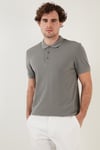 Pamuklu Regular Fit Düğmeli Erkek Polo Yaka T Shirt 5902127 AÇIK HAKİ