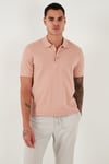 Pamuklu Regular Fit Düğmeli Erkek Polo Yaka T Shirt 5902127 PUDRA