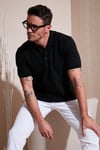 Pamuklu Regular Fit Düğmeli Erkek Polo Yaka T Shirt 5902127 SİYAH