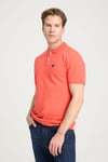 Pamuklu Regular Fit Düğmeli Erkek Polo Yaka T Shirt W7D5K4XX2T 512 KORAL