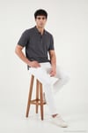 Pamuklu Regular Fit Düğmeli Erkek Polo Yaka T Shirt 5902127 ANTRASİT