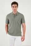Pamuklu Regular Fit Düğmeli Erkek Polo Yaka T Shirt 5902127 AÇIK YEŞİL