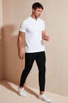 Pamuklu Regular Fit Düğmeli Erkek Polo Yaka T Shirt 5902127 BEYAZ