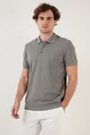 Pamuklu Regular Fit Düğmeli Erkek Polo Yaka T Shirt 5902127 AÇIK HAKİ