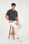 Pamuklu Regular Fit Düğmeli Erkek Polo Yaka T Shirt 5902127 ANTRASİT