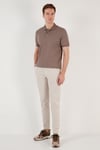 Pamuklu Regular Fit Düğmeli Erkek Polo Yaka T Shirt 5902739 VİZON