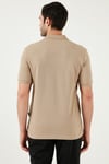 Pamuklu Regular Fit Düğmeli Erkek Polo Yaka T Shirt 5902127 VİZON