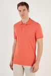 Pamuklu Regular Fit Düğmeli Erkek Polo Yaka T Shirt 5902739 TURUNCU