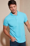Pamuklu Regular Fit Düğmeli Erkek Polo Yaka T Shirt 5902127 AÇIK MAVİ