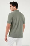 Pamuklu Regular Fit Düğmeli Erkek Polo Yaka T Shirt 5902127 AÇIK YEŞİL