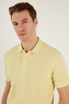 Pamuklu Regular Fit Düğmeli Erkek Polo Yaka T Shirt 5902739 AÇIK SARI