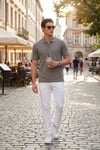 Pamuklu Regular Fit Düğmeli Erkek Polo Yaka T Shirt 5902127 AÇIK YEŞİL