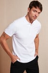 Pamuklu Regular Fit Düğmeli Erkek Polo Yaka T Shirt 5902127 BEYAZ