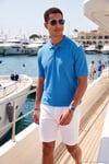 Pamuklu Regular Fit Düğmeli Erkek Polo Yaka T Shirt 5902127 KOYU MAVİ