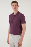 Pamuklu Regular Fit Düğmeli Erkek Polo Yaka T Shirt 5902127 MÜRDÜM