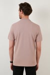 Pamuklu Regular Fit Düğmeli Erkek Polo Yaka T Shirt 5902127 KOYU BEJ
