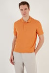 Pamuklu Regular Fit Düğmeli Erkek Polo Yaka T Shirt 5902127 HARDAL