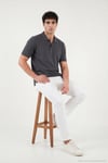 Pamuklu Regular Fit Düğmeli Erkek Polo Yaka T Shirt 5902127 ANTRASİT