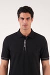 Pamuklu Regular Fit Düğmeli Polo T Shirt Erkek Polo Yaka T Shirt 5904073 SİYAH