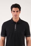 Pamuklu Regular Fit Düğmeli Polo T Shirt Erkek Polo Yaka T Shirt 5904073 SİYAH