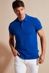 Pamuklu Regular Fit Düğmeli Polo Yaka 4'lü Paket Erkek T Shirt 5902127S4 Beyaz-Vişne-İndigo-Saks