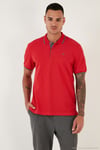 Pamuklu Regular Fit Düğmeli Polo Yaka 3'lü Paket Erkek T Shirt 590211827S3 SİYAH-BEYAZ-KIRMIZI