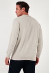 Pamuklu Regular Fit Düğmeli Polo Yaka Erkek Sweat 5905739 TAŞ