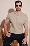 Pamuklu Regular Fit Düğmeli Polo Yaka 5'li Paket Erkek T Shirt 5902127S5 Gri Melanj-Saks-Tarçın-Vizon-Elma Yeşili