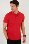 Pamuklu Regular Fit Düğmeli Polo Yaka 4'lü Paket Erkek T Shirt 5902127S4 Siyah-Kırmızı-Koyu Mavi-Kül