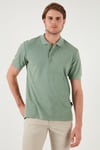 Pamuklu Regular Fit Düğmeli Polo Yaka 5'li Paket Erkek T Shirt 5902127S5 Tarçın-Pudra-Benetton-Gül-Elma Yeşili