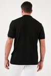 Pamuklu Regular Fit Düğmeli Polo Yaka 4'lü Paket Erkek T Shirt 5902127S4 Siyah-Beyaz-Beyaz-Siyah
